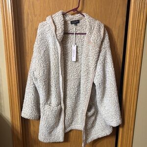 Love Tree Teddy Jacket in Cream